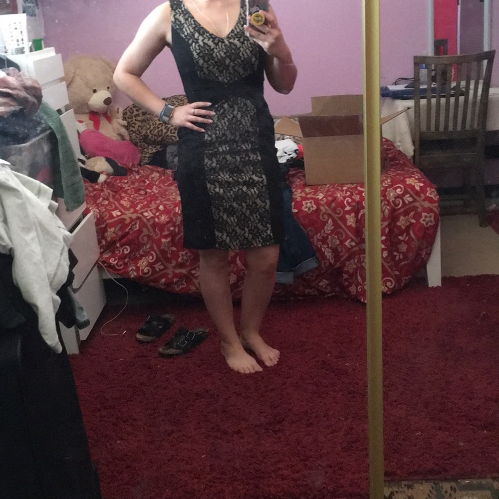 Black and Tan Dress